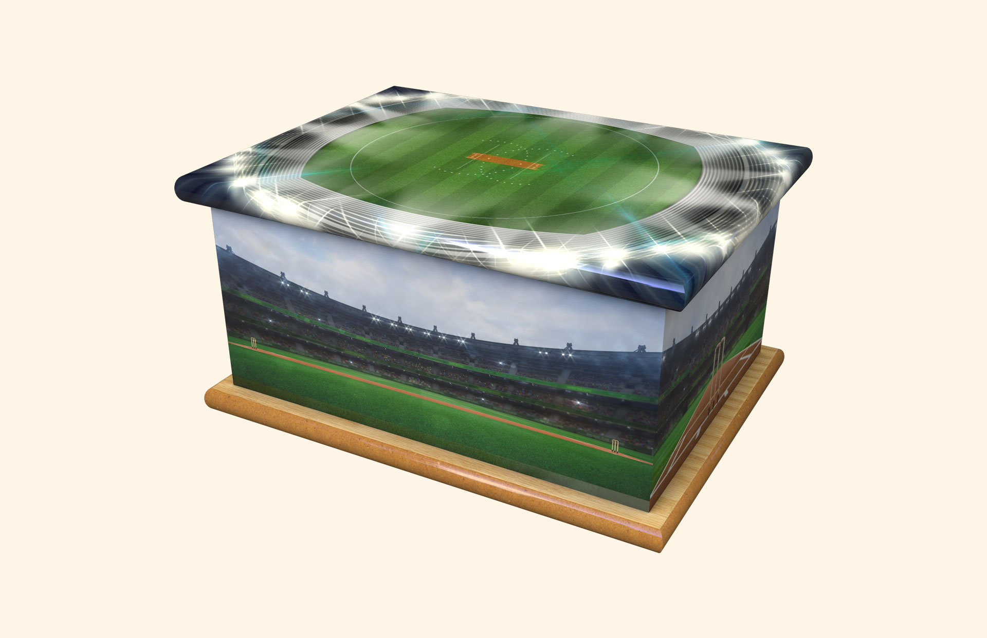 Howzat! adult ashes casket
